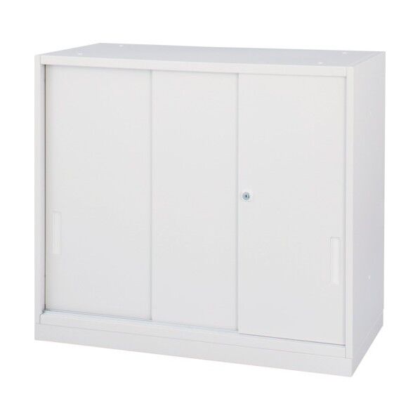 3枚引戸書庫 H750 ホワイト SSN40-07SS-W 1点