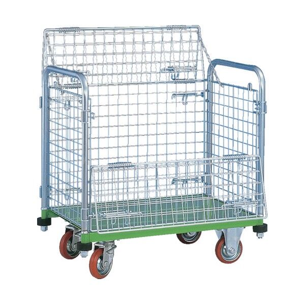 メッシュパックロール標準1段タイプ 四方囲い上フタ付き 637A 1点