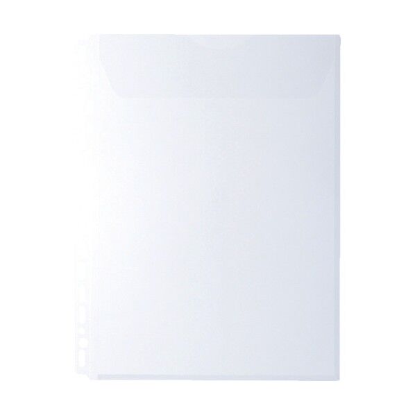 キングジム 多穴ホルダ－封筒タイプ 乳白 (10枚入) 762P-10MILKWHITE 10枚