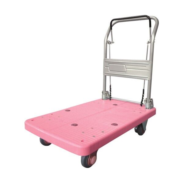 静音プラ 200 ドラムブレーキ付 折畳式 ピンク
