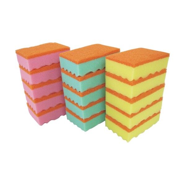 スポンジたわしソフト 5P