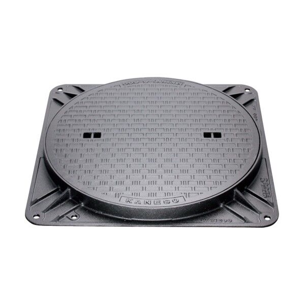 マンホール・ハンドホール鉄蓋 簡易密閉形(防水・防臭形) 角枠 MKHY-2-400-KAKU-B 1点