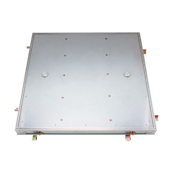 フロアーハッチ 張物用 屋内用 一般形 アルミニウム+ステンレス製 ステンレス目地 テーパ構造形 MATI-P-450-HANDORUNASHI 1点