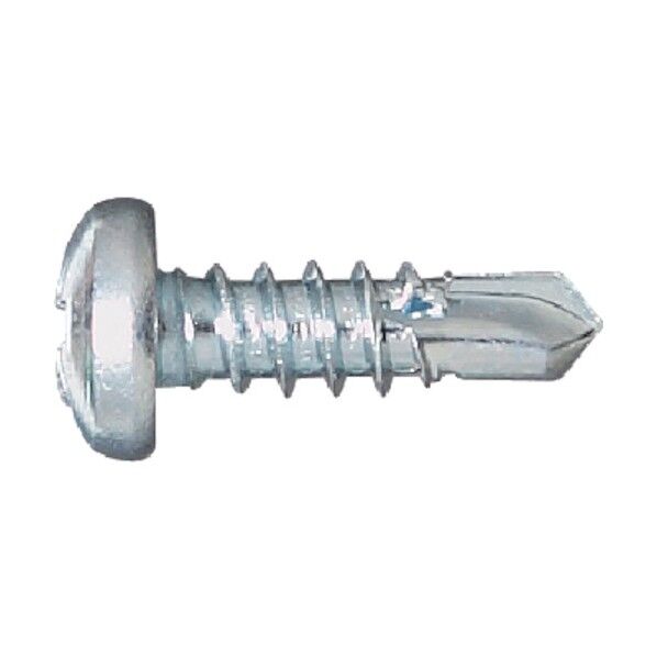 ニューポイントドリルねじ ナベ 3.5×10 鉄 三価ユニクロ ) P-3510 1500本