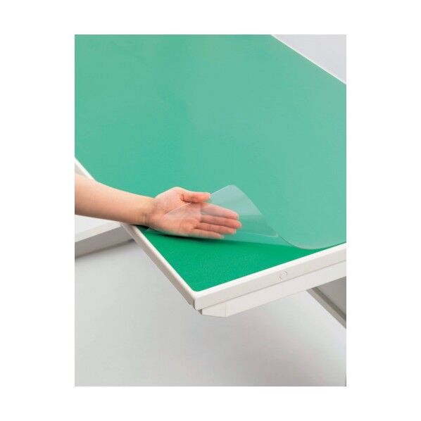 バイオマスデスクマット (グリーンマット付・バイオマス配合再生塩ビPBKタイプ) No.167-PBK 1590×690 25371 1点