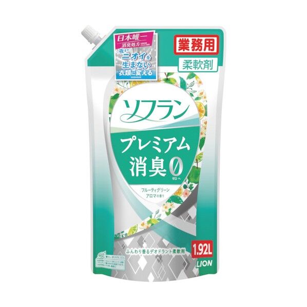 ライオンハイジーン ソフランプレミアム消臭プラス フレッシュグリーンアロマの香り1.92L JNCFCGTK 1点