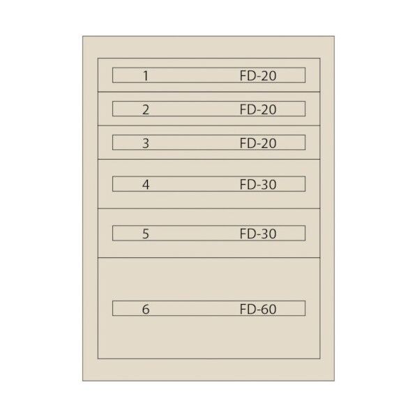 ムラテックKDS ファインキャビネット(塗装色:アイボリー) FC-180K-IV 1点
