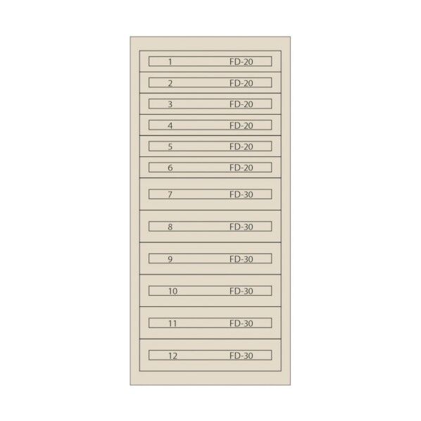 ムラテックKDS ファインキャビネット(塗装色:アイボリー) FC-300N-IV 1点