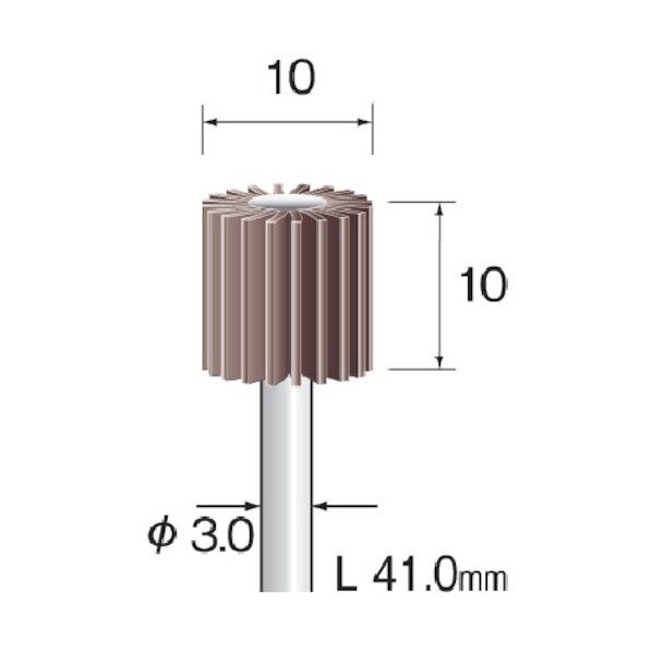 ミニモ ラジアルサンダー#80 φ10 (3本入) EA1102 3本