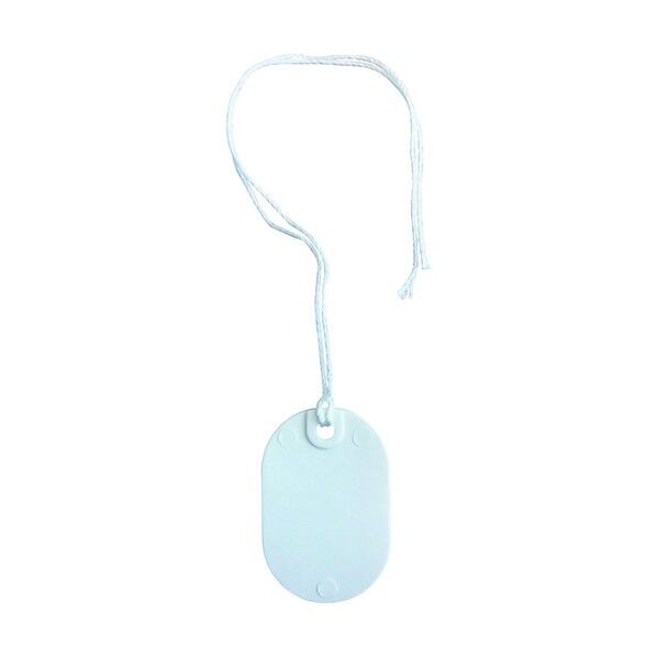 カラーエフ (プラスチック製・線名札)小判形 白 KF-2030HW 1枚