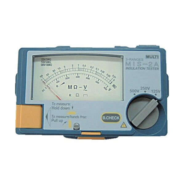 アナログ絶縁抵抗計(3レンジ)