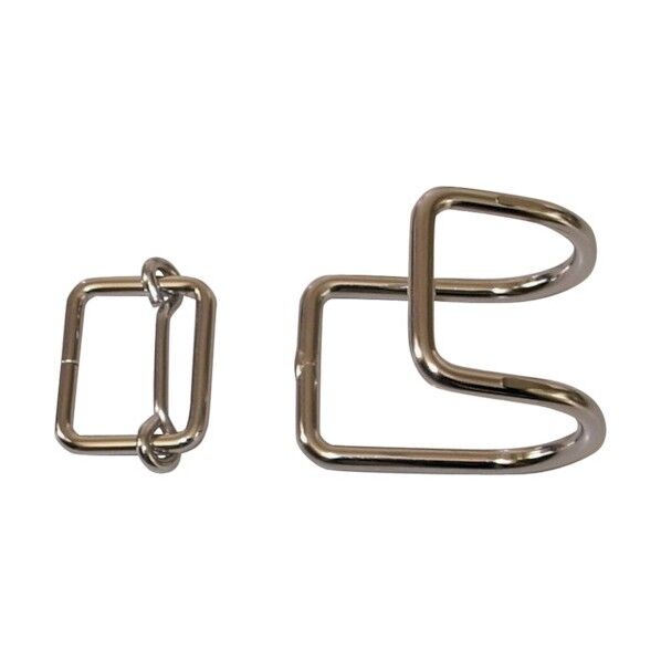 平ゴム(カーゴバンド)用金具 30‐M フック、送りカンセット G-ROPE-PARTS-30M 1個