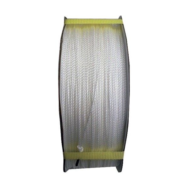 PE ポリエチレンロープ(3打ち)ドラム巻 白 2.5mm×440m PE-2.5X440WH-DR 1巻
