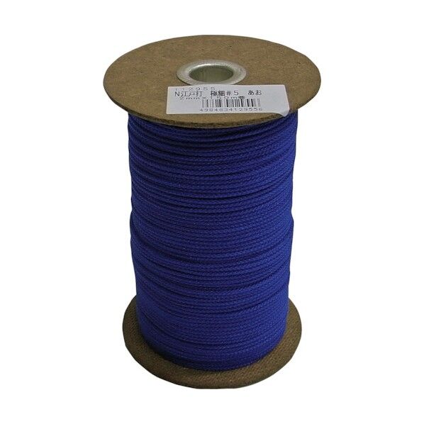 極細ナイロン江戸打ちひも ボビン巻 青 2mm×150m NRED2-BLU 1巻