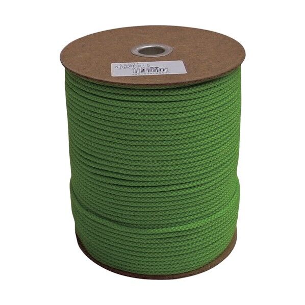 ナイロン江戸打ち紐ボビン巻 黄緑 3mm×150m NRED3-LGR 1巻
