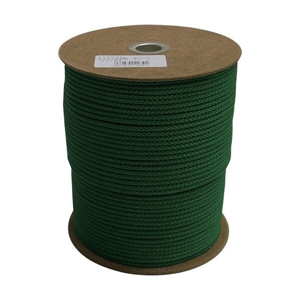 ナイロン江戸打ち紐ボビン巻 緑 3mm×150m NRED3-GRN 1巻