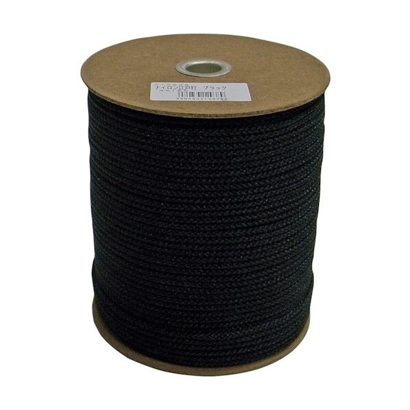 ナイロン江戸打ち紐ボビン巻 黒 3mm×150m NRED3-BK 1巻