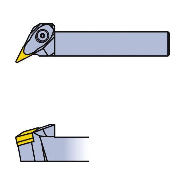 端面･倣い加工用 ダブルクランプ式バイトホルダ VN形インサート対応 DVPNR2525M16 1点