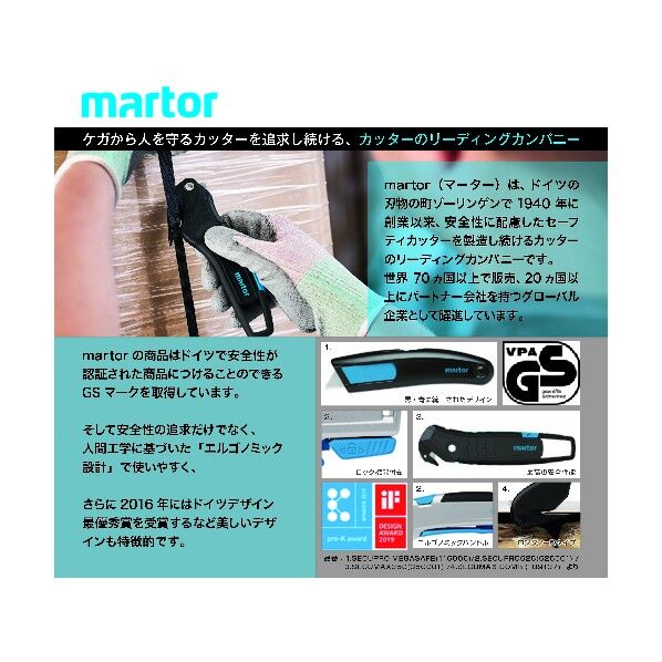 martor 替刃 INDUSTRIAL BLADE 45 45 10枚