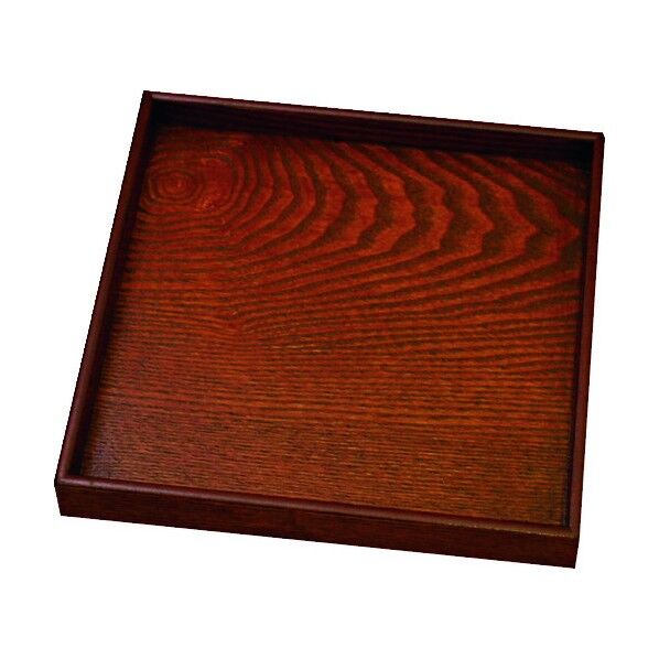 木製 宴 角盆 目摺リ 10.0 10.0 EKK0103 1個