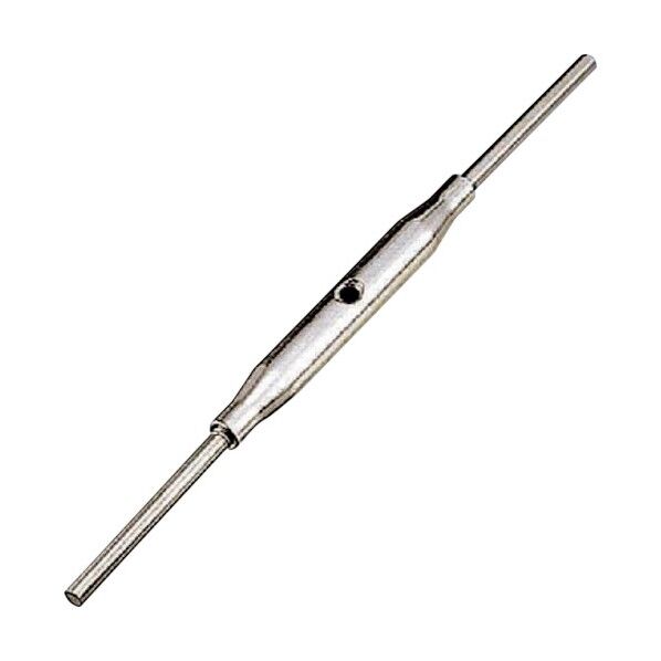 ステンレス パイプターンバックル(ストレート&ストレート) 捻子径5分 A-2938 1点