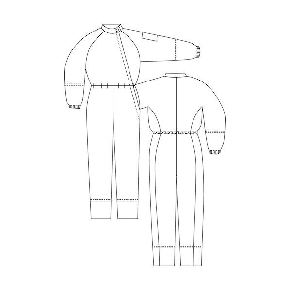 安全 クリーンウェア 超静電クリーンスーツ C1011B ブルー M C1011B-M 1点