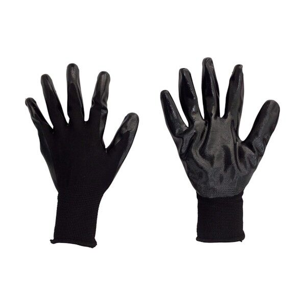 黒フィットニトリルコーティング手袋 775-10 10双