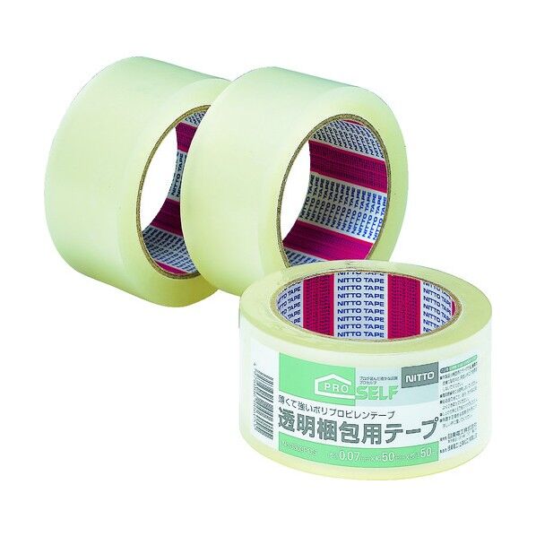 透明梱包用テープ 50mm×50m 2620500 1巻
