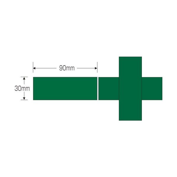 HL-104 ヘルメット用ステッカー(2枚1組・反射) 90×90 10S組