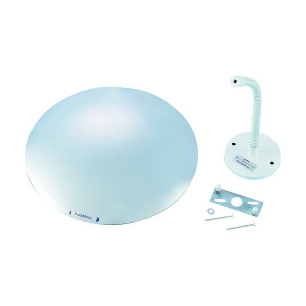 安全確認･防犯用ミラー 丸280 壁面用金具付 屋内用 280mm 276230 1個