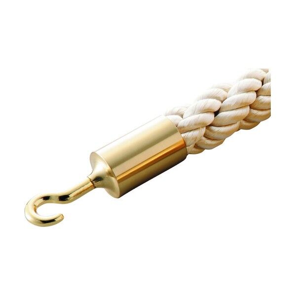 パーテーションスタンド用ロープ 金具:ゴールド BA30‐W 30Φ×1200mm 330011 1個