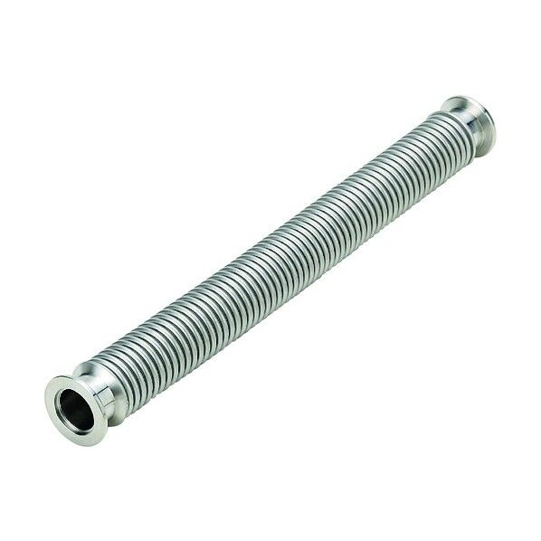 南国フレキ工業 KFフランジ式真空フレキシブルホース 継手SUS304(チューブSUS316L) KF16×2000L NK2300KF-CLT-316L/304-16-2000 1点