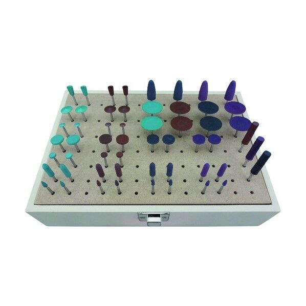 軸付シリコンゴム砥石セット R0011 58本