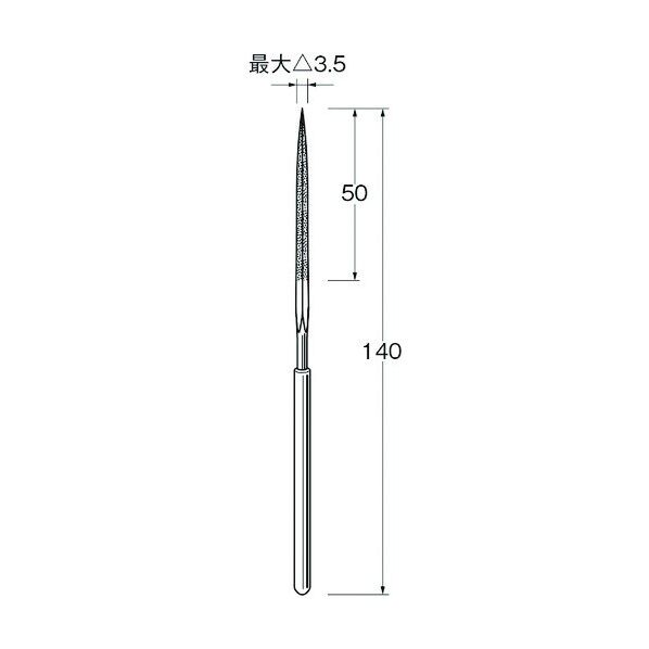 電着ダイヤモンドヤスリX0104 X0104 1本