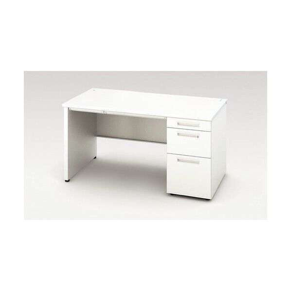 片袖デスク(パネル脚) XEHH147BP-WH 1点