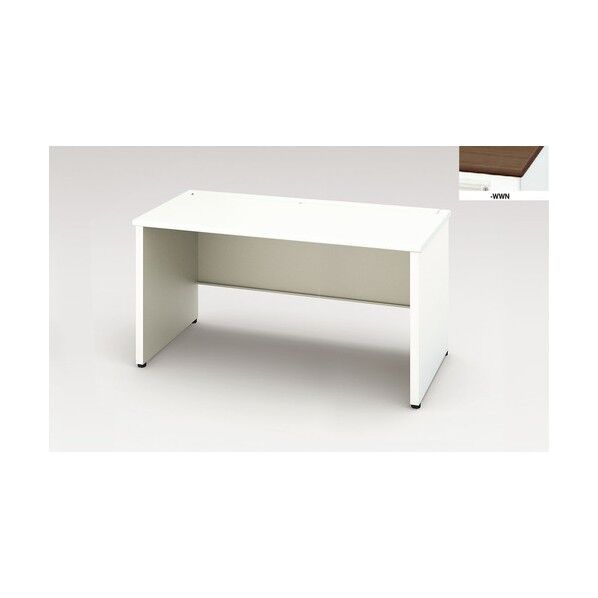 平デスク (パネル脚タイプ・引出し無し) XEHH147FDNP-WWN 1点