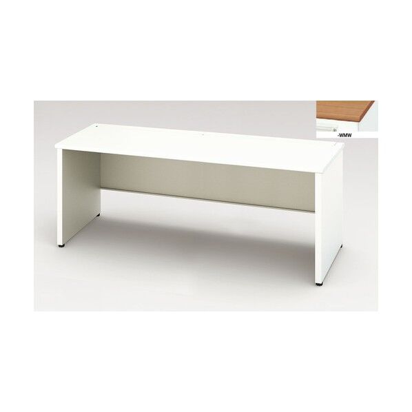 平デスク (パネル脚タイプ・引出し無し) XEHH187FDNP-WMW 1点