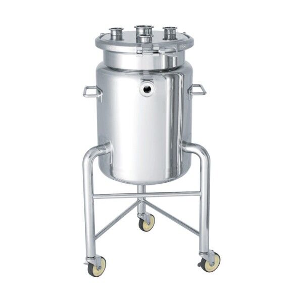 ステンレスジャケット型ヘルールオープン加圧容器 脚付