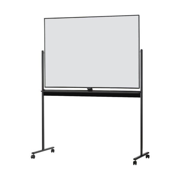両面ホワイトボード ブラックフレーム SR-12BK 1点