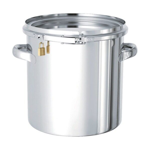 ステンレスタンク南京錠付き密閉タンク80L CTLK-47 1