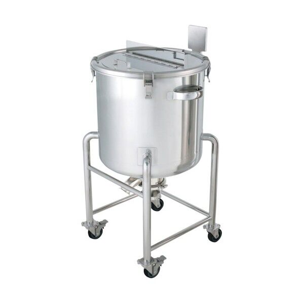 ステンレス鏡板型攪拌機座付容器タンク底バルブ