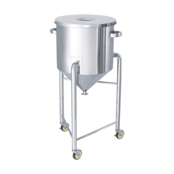 ステンレスタンクホッパー型汎用容器脚付