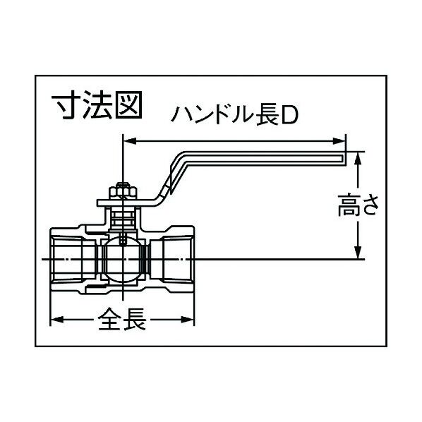 ボールバルブ F2型 (黄銅) Rcねじ×Rcねじ