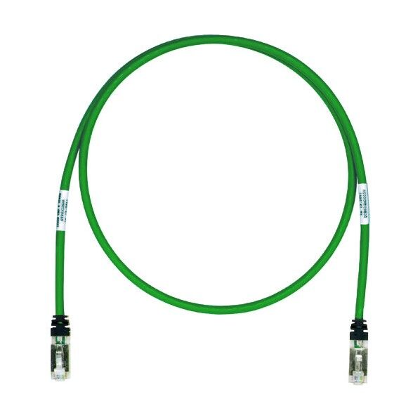 CAT6A/CAT6 シールドパッチコード 10m 緑 STP6X10MGR 1点