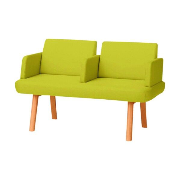 40085)LS-5000 2人掛け 全肘付 LS-5223AN YG 1点