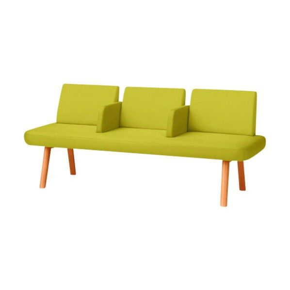 40082)LS-5000 3人掛け 中肘付 LS-5332AN YG 1点