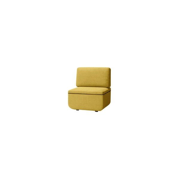 プラス 33869)WF ソファ 1人掛背付 LS-WFS11S YL 1点