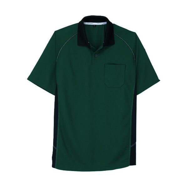 半袖ポロシャツ A-3377 9グリーン 5L A-3377-9-5L 1点