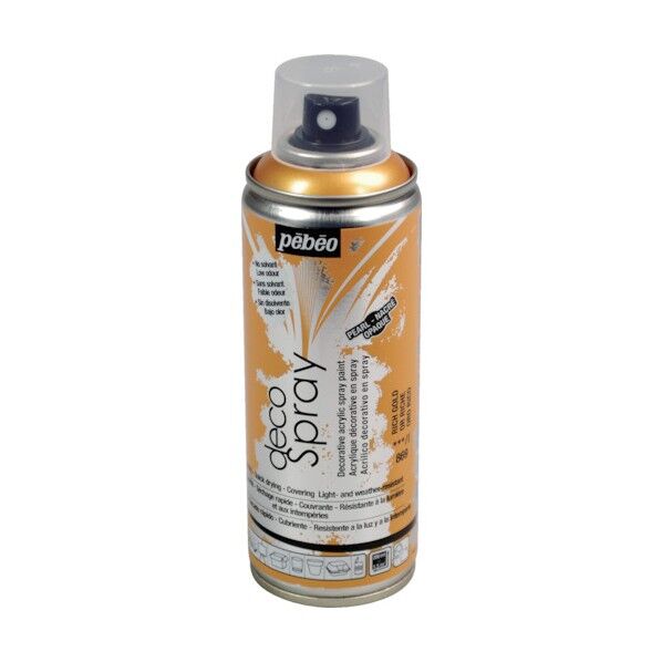 ペベオ DIY用デコスプレー 200ml パール色 NO.869リッチゴールド 93869 1点
