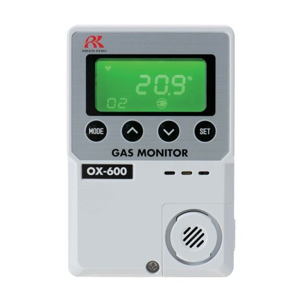 小型酸素モニターOX-600(C)(0-25vol%)一体型 DC24V仕様 OX600C-DC24V 1点